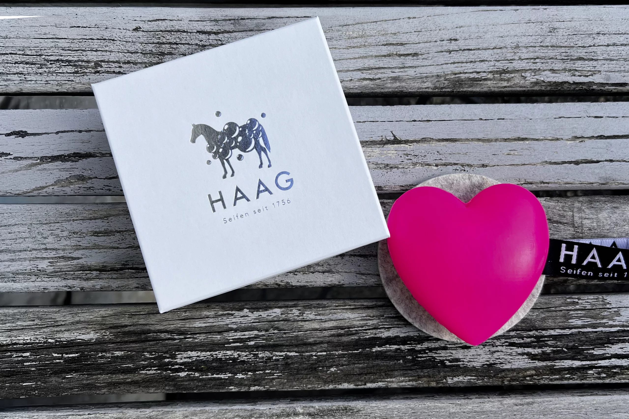 Glücksband Haag seifen label